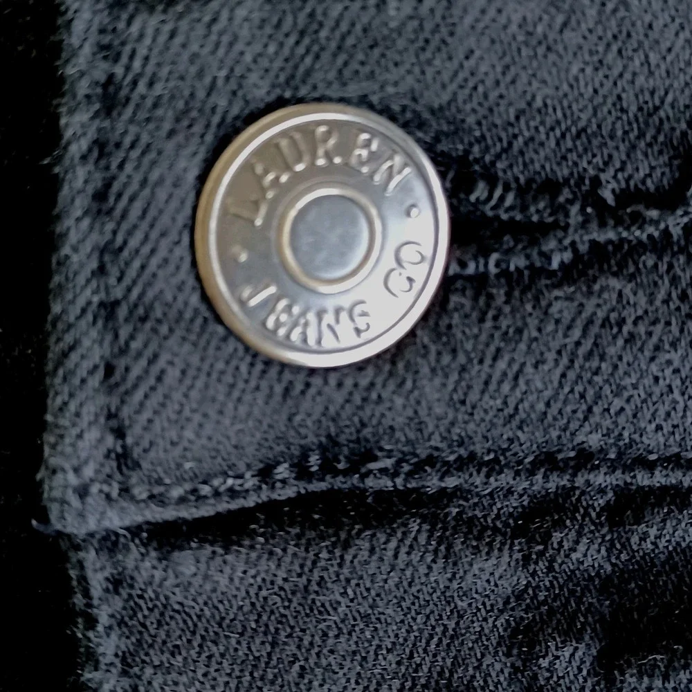 LRL Ralph Lauren Jeans‎ Co Classic Straight Black Denim Women Size 12